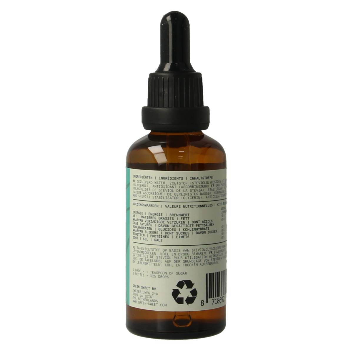 Green Sweet Vloeibare stevia naturel 50.00 Milliliter