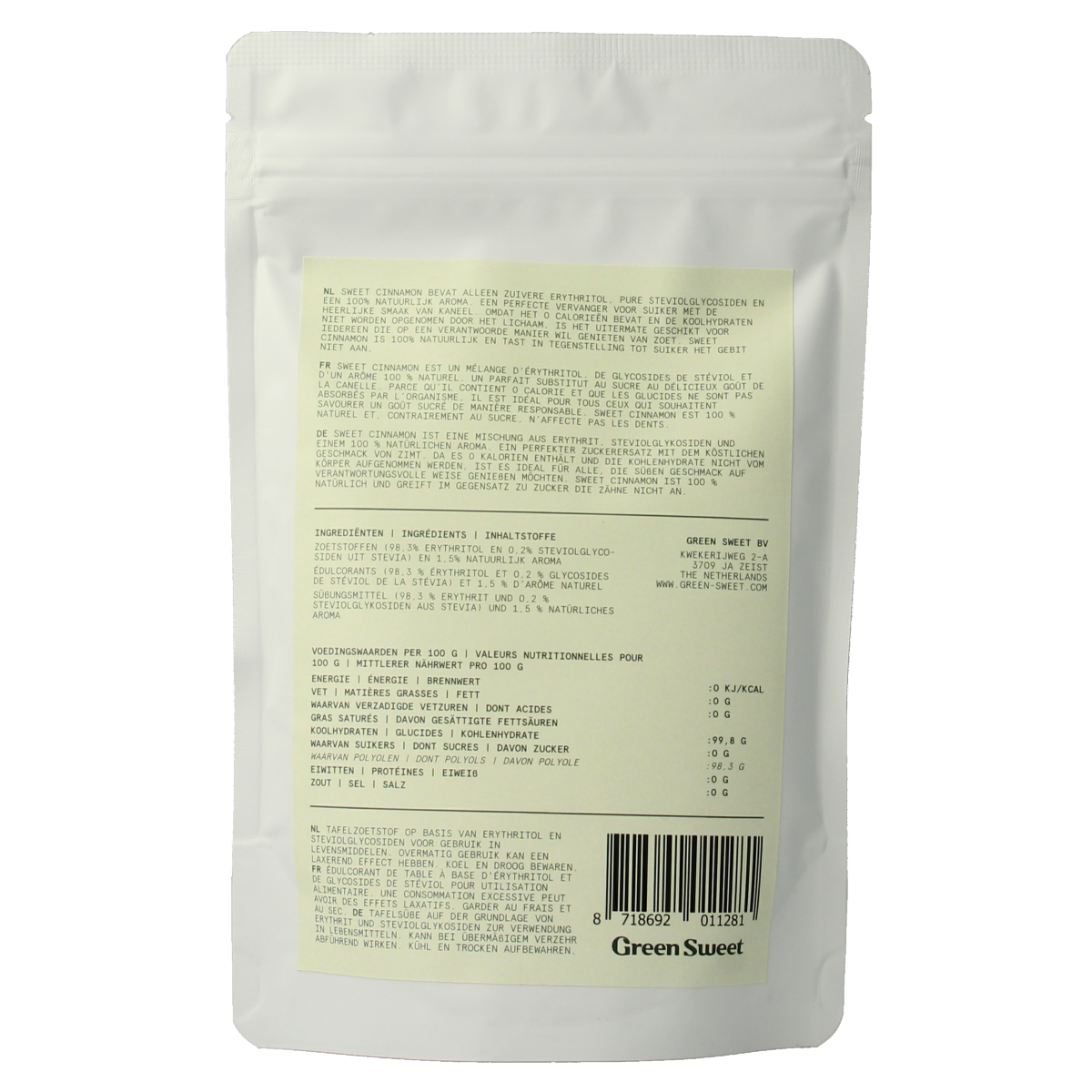 Green Sweet Sweet cinnamon / kaneel 225.00 Gram