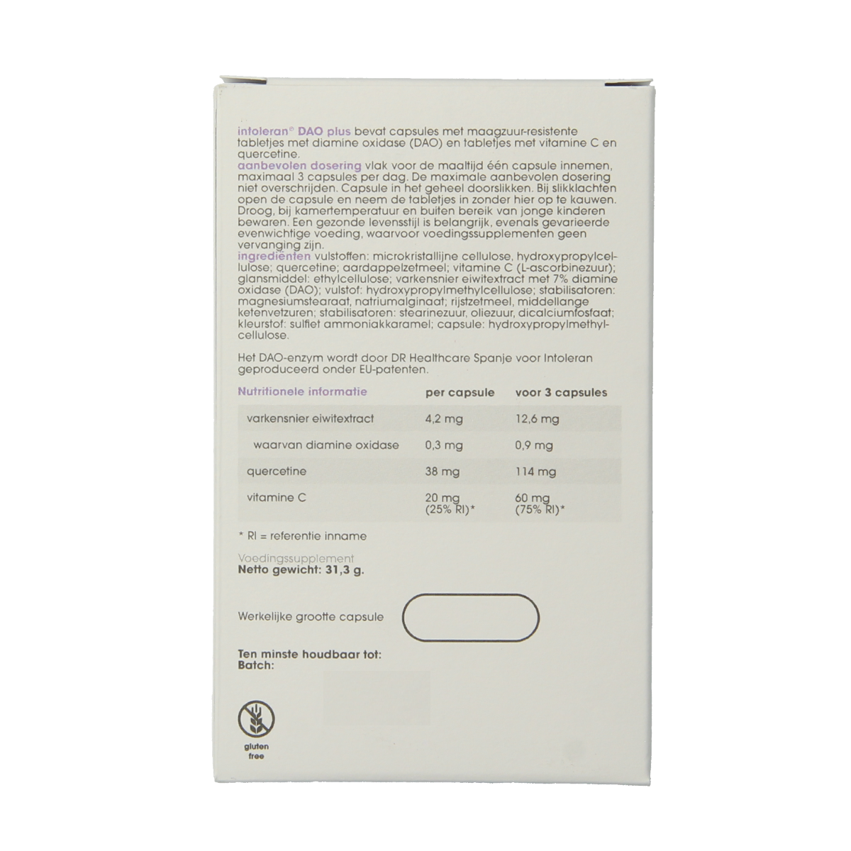 Intoleran DAO plus 50.00 Capsules