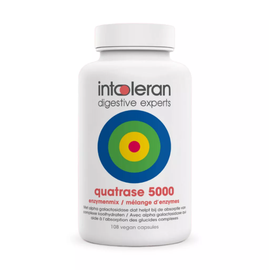 Intoleran Quatrase 5.000 108.00 Vegetarische capsules