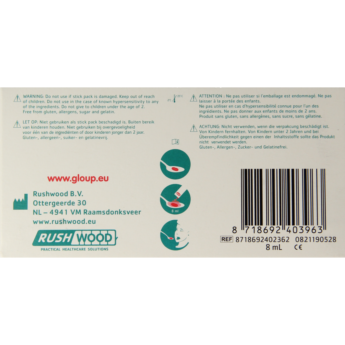 Gloup Zero stickpack 25.00 Stuks