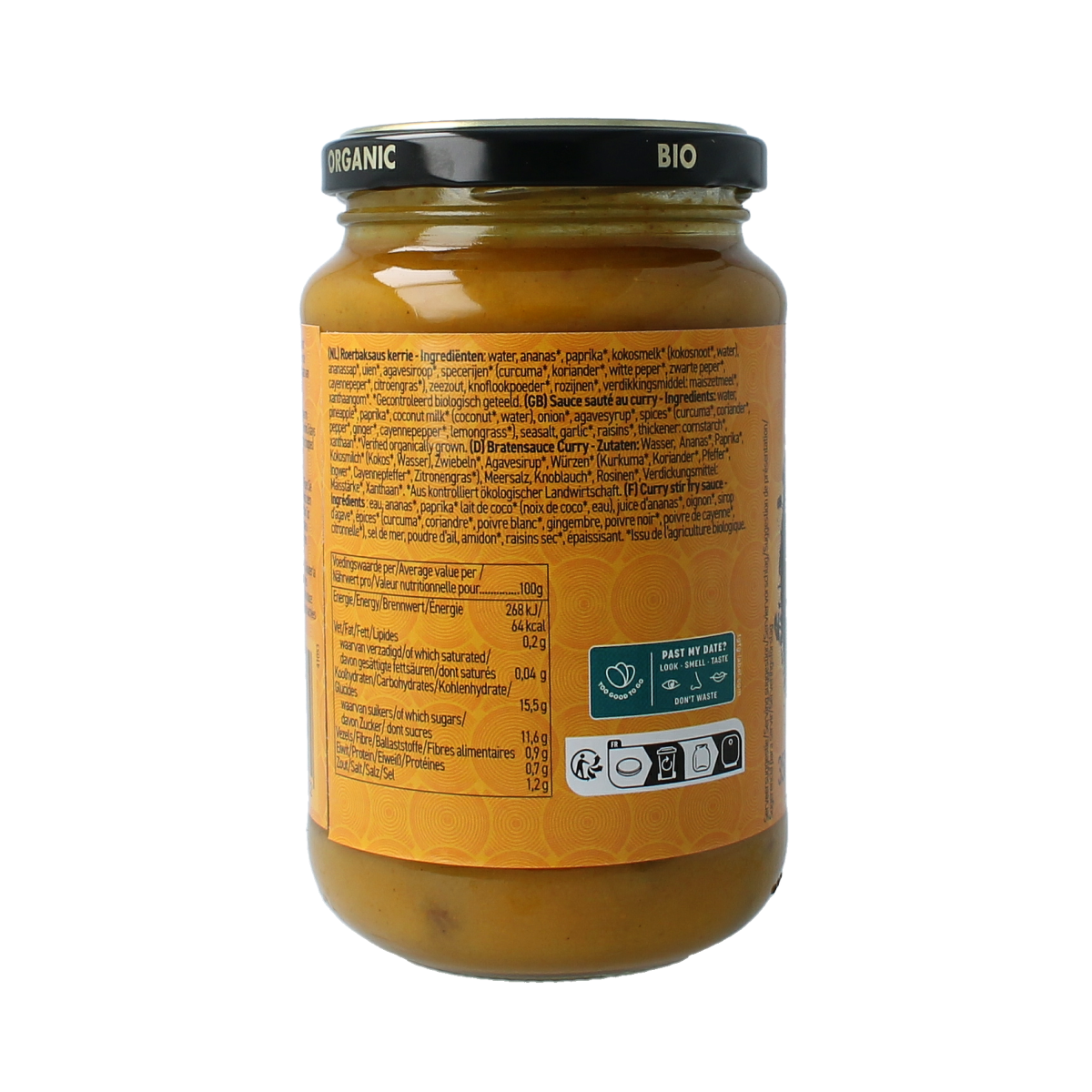 Yakso Curry wok saus bio 350.00 Gram
