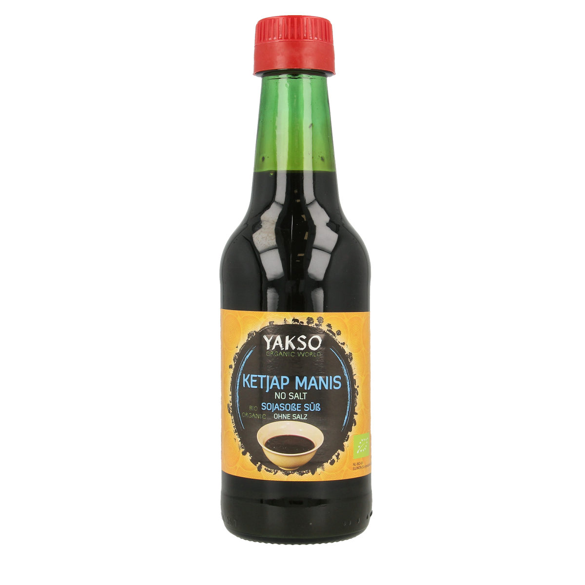 Yakso Ketjap zonder zout bio 250.00 Milliliter