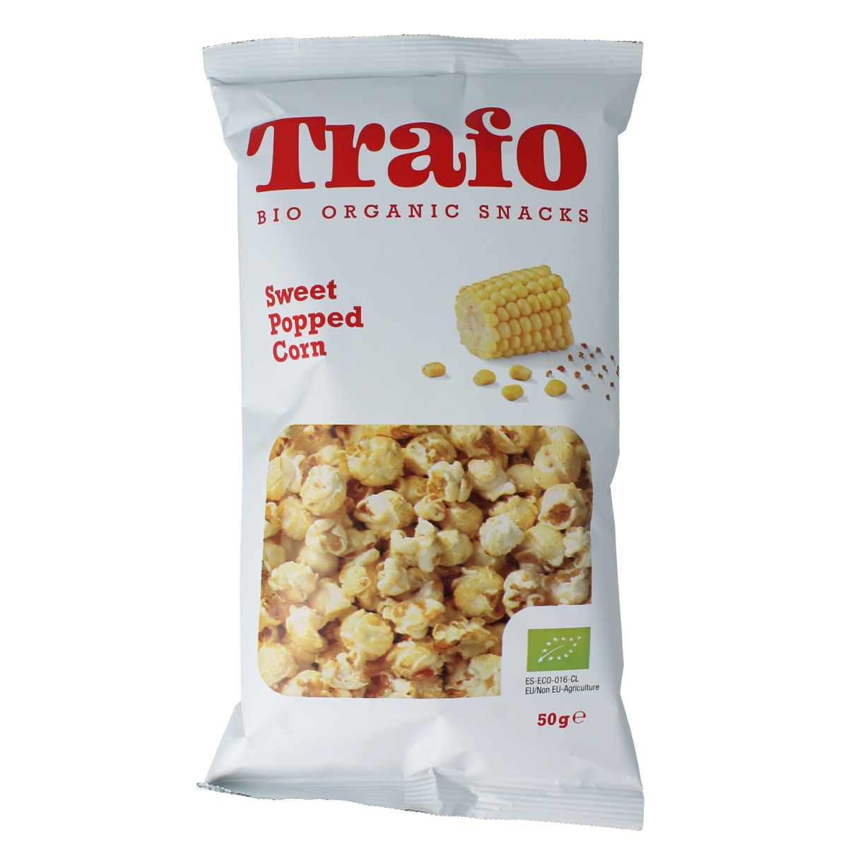 Trafo Popcorn zoet bio 50.00 Gram