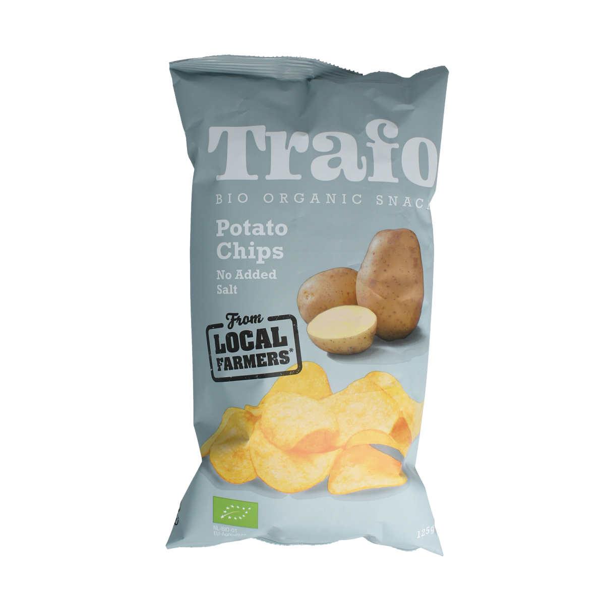 Trafo Chips zonder zout bio 125.00 Gram