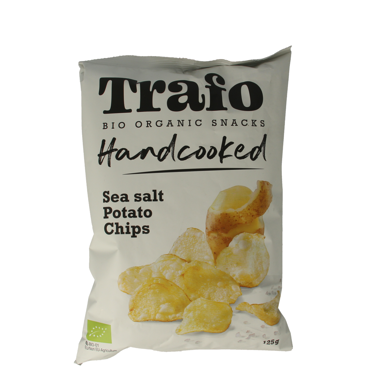 Trafo Chips handcooked zeezout bio 125.00 Gram