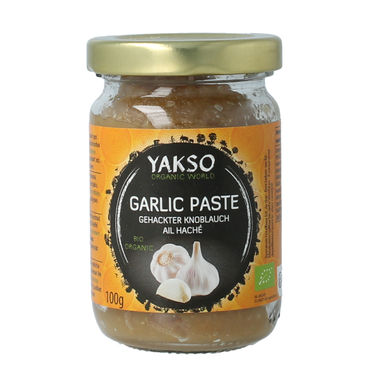 Yakso Gehakte knoflook bio 100.00 Gram