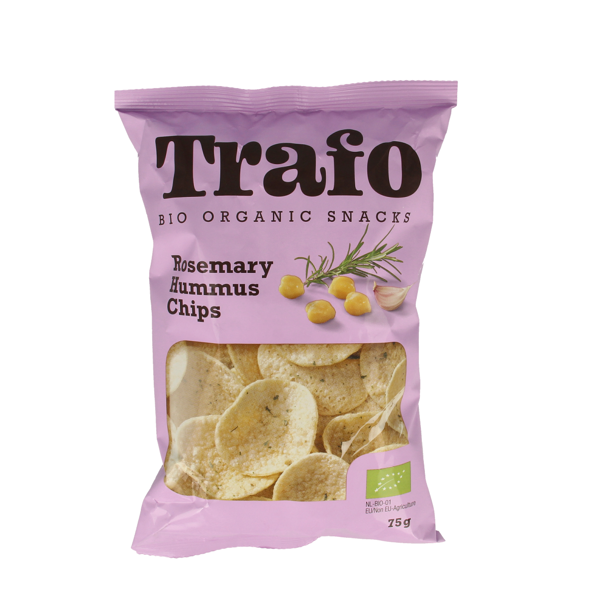 Trafo Hummus chips rosemary bio 75.00 Gram