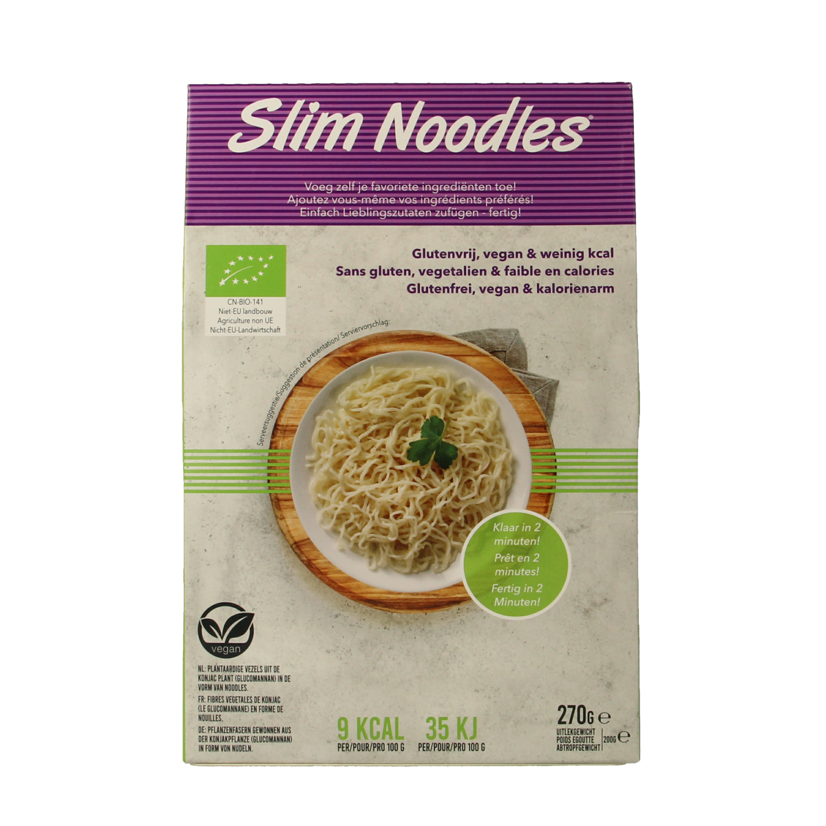 Slim Slim pasta noodles bio 270.00 Gram