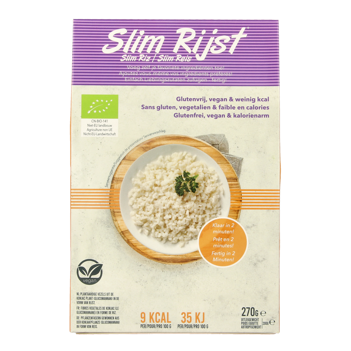 Slim Slim pasta rijst bio 270.00 Gram