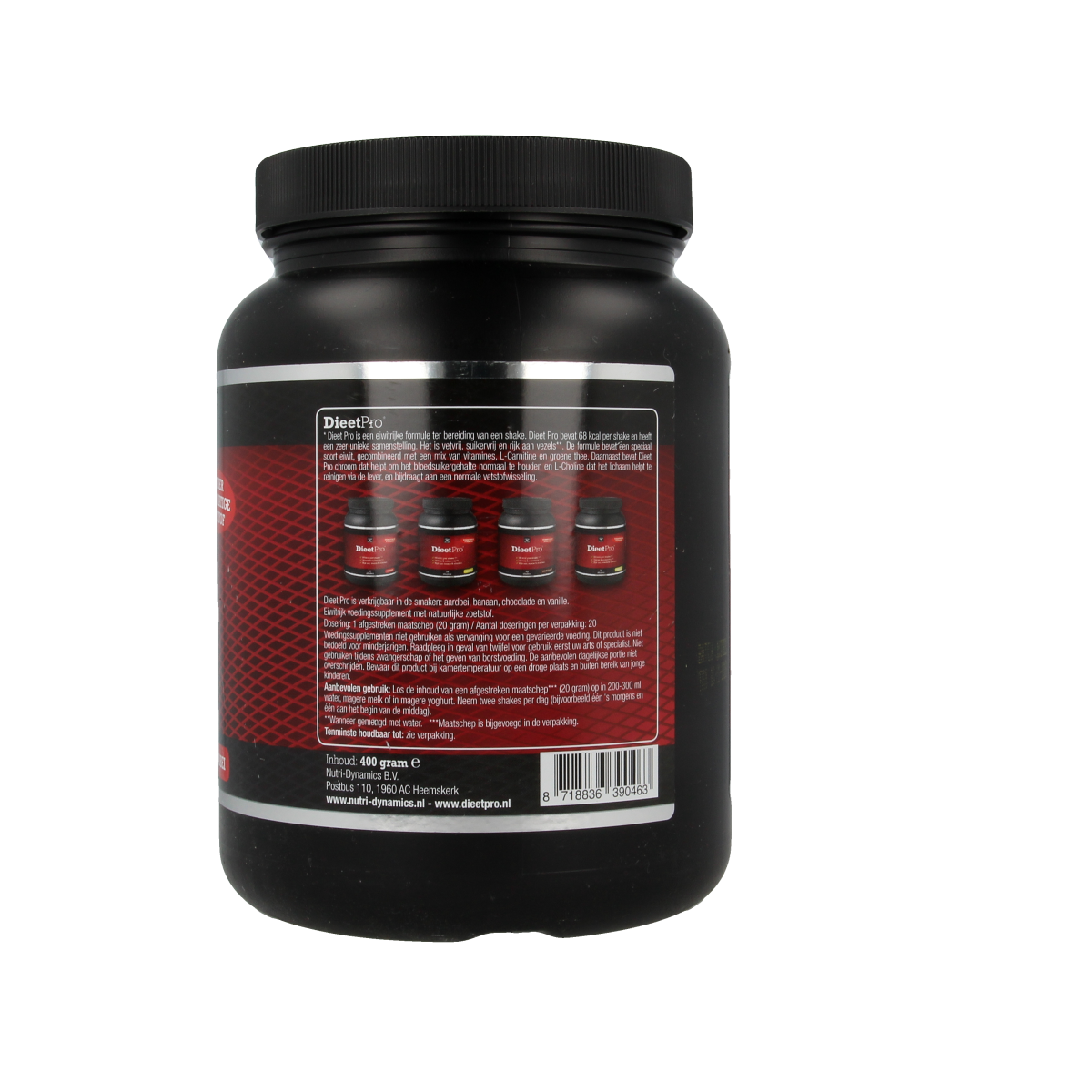 Dieet Pro Stevia aardbei 400.00 Gram
