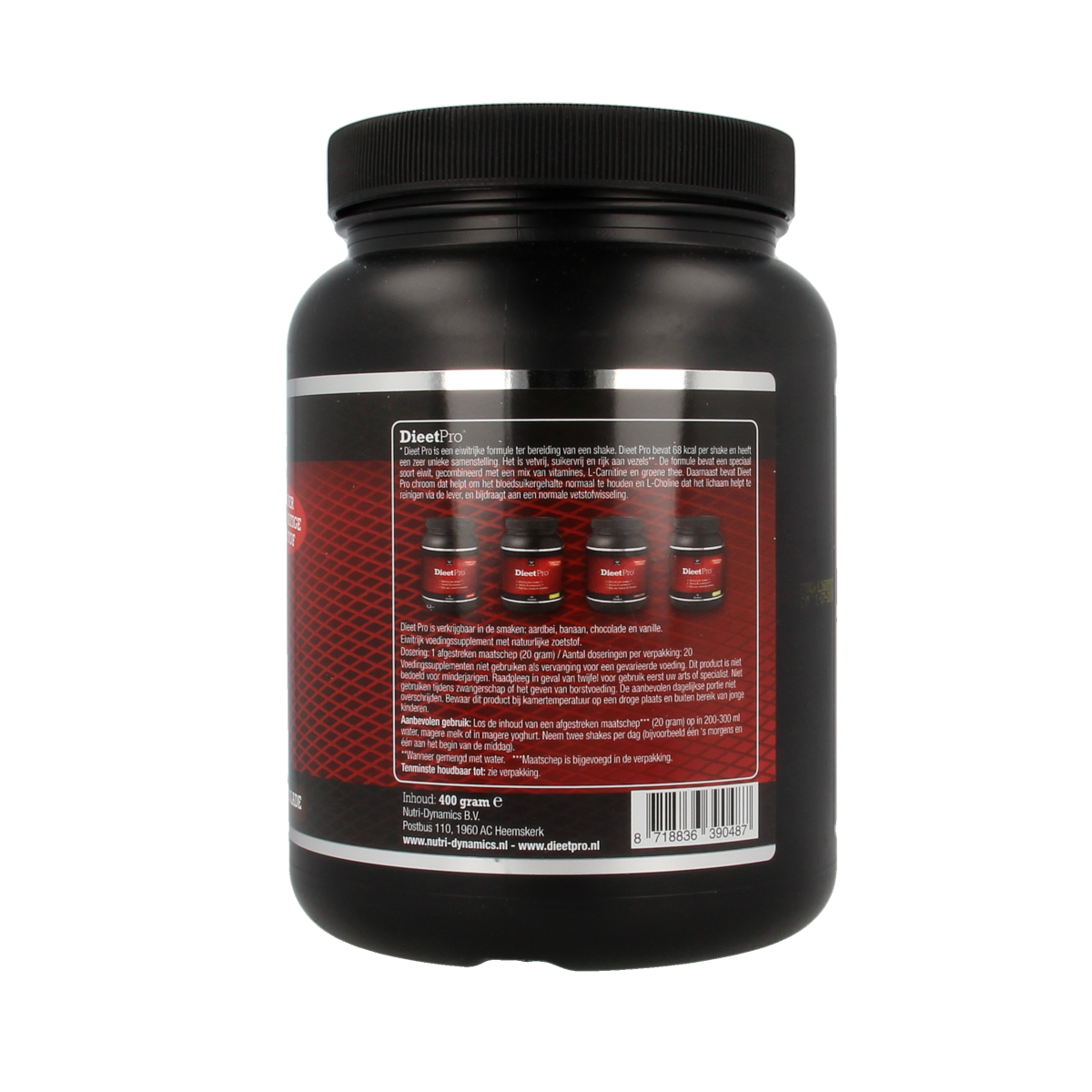 Dieet Pro Stevia chocolade 400.00 Gram