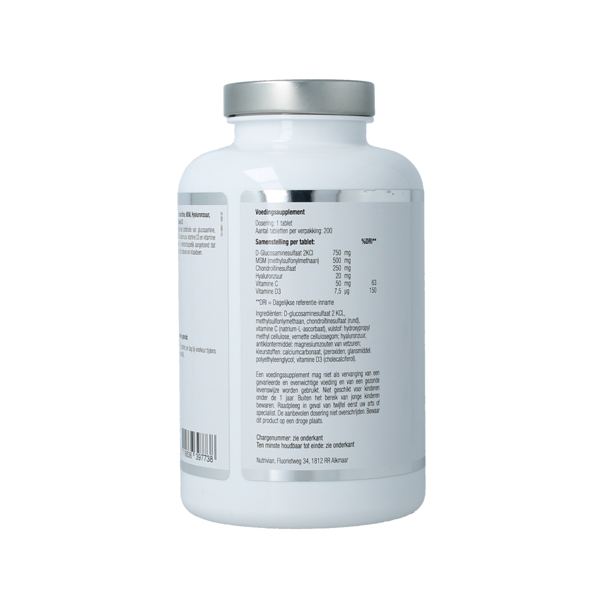 Nutrivian Glucosamine chondroitine 200.00 Tabletten