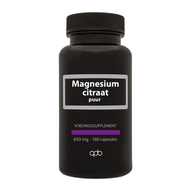 APB Holland Magnesium citraat puur 650mg 160.00 Vegetarische capsules
