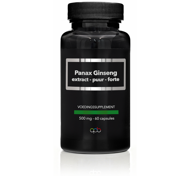 APB Holland Panax Ginseng extract puur forte 500mg 60 Vegetarische capsules