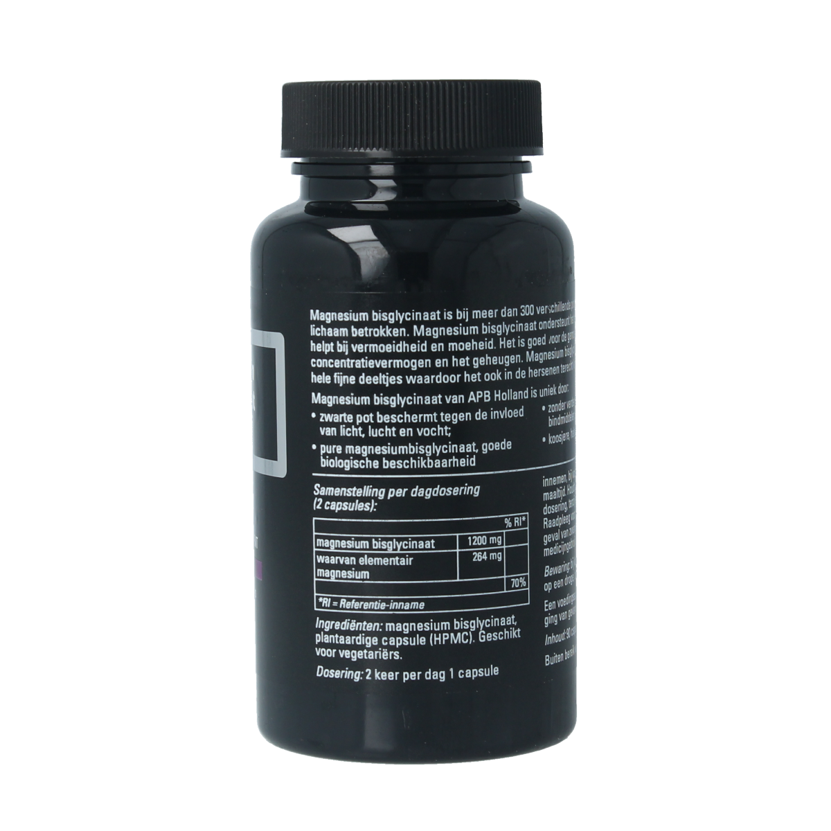 APB Holland Magnesium bisglycinaat puur 600mg 90.00 Capsules