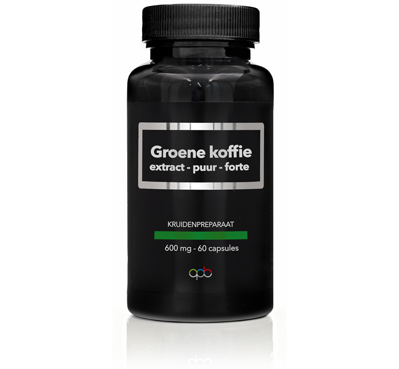 APB Holland Groene koffie extract puur forte 600mg 60 Capsules