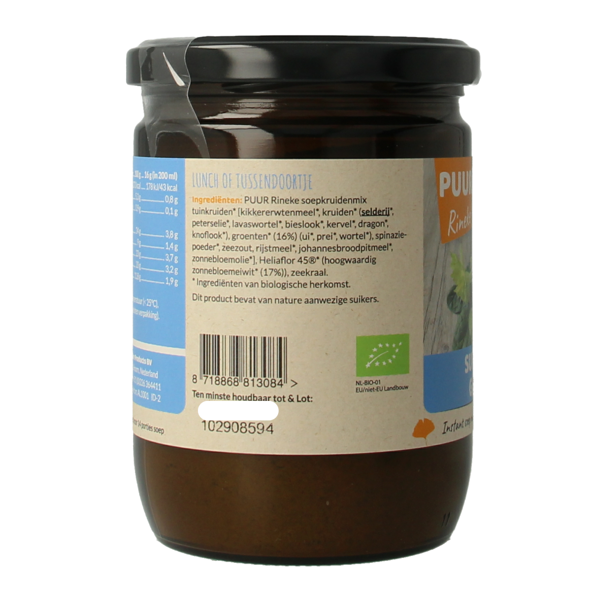 Puur Rineke Super soep groente bio 224.00 Gram