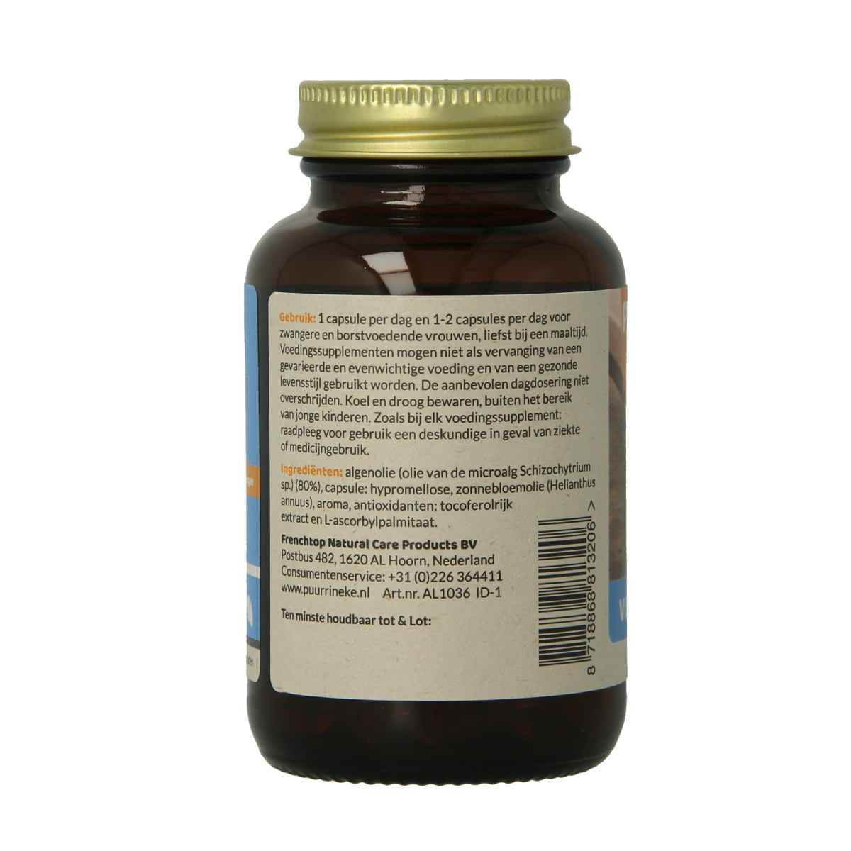 Puur Rineke Visvrije omega 3 60.00 Vegetarische capsules
