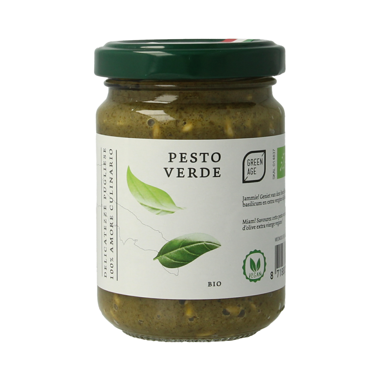 Greenage Groene pesto bio 140.00 Gram