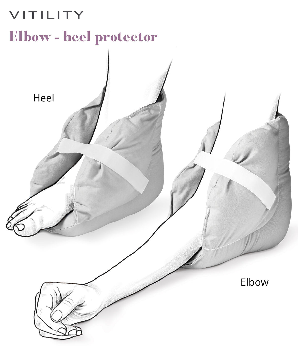 Vitility Elleboog- & hielbeschermer 1.00 Stuks