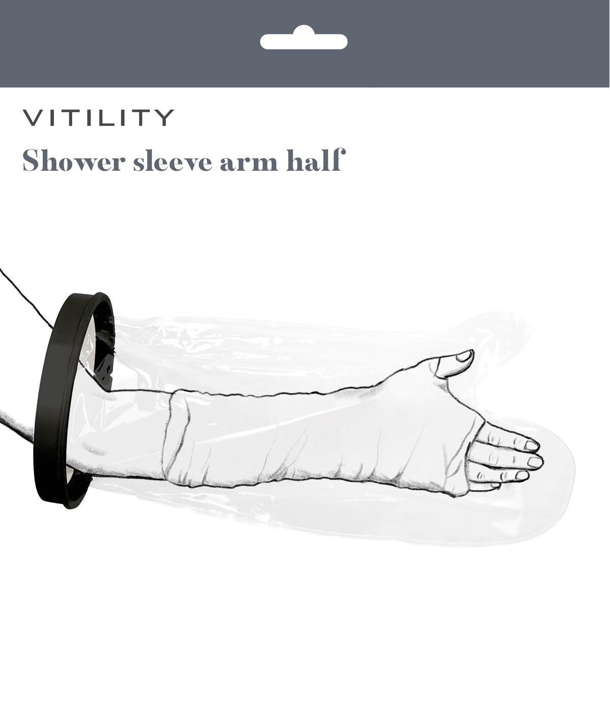 Vitility Douchehoes arm half  1.00 Stuks