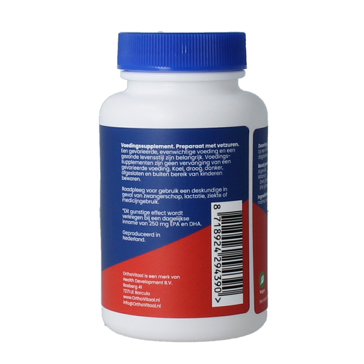 OrthoVitaal Vegan omega 3 algenolie 60.00 Vegetarische capsules