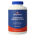 OrthoVitaal Levertraan vitamine A en D 350 Softgels