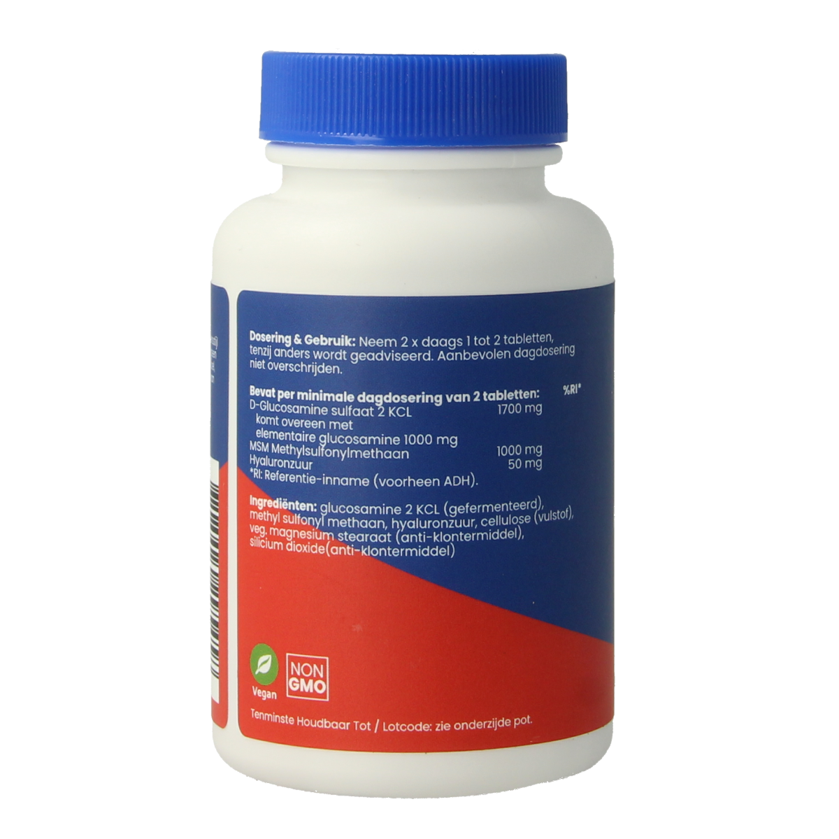 OrthoVitaal Glucosamine / MSM / Hyaluronzuur vegan 60.00 Tabletten