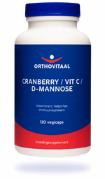 OrthoVitaal Cranberry / vitamine C / D-Mannose 120.00 Vegetarische capsules