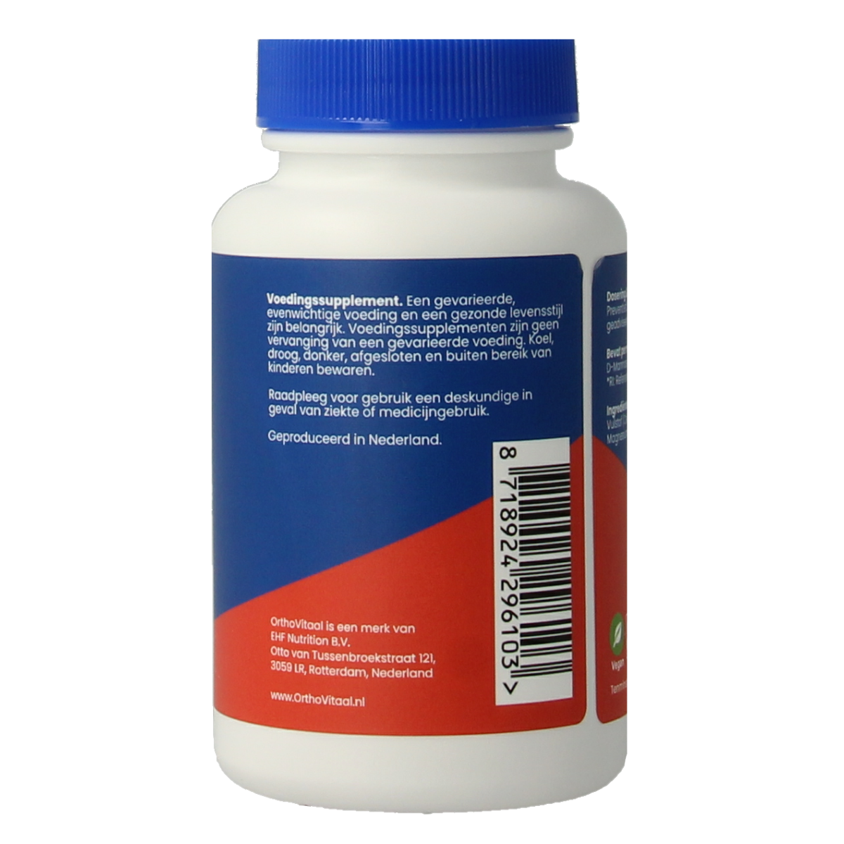 OrthoVitaal D-Mannose 500mg 60.00 Vegetarische capsules