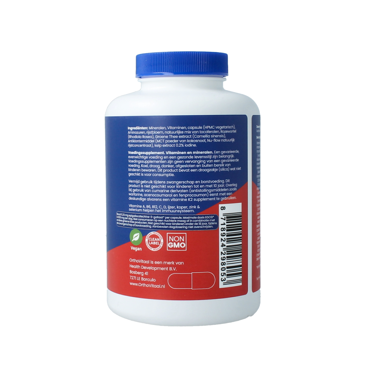 OrthoVitaal Ortho multi vrouw 120.00 Vegetarische capsules
