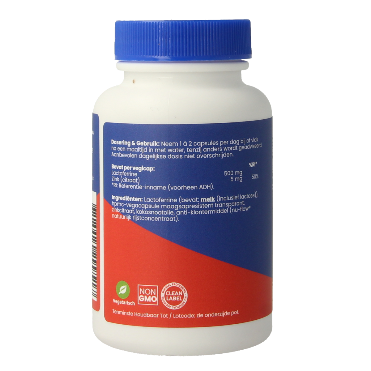 OrthoVitaal Lactoferrine 500mg 60.00 Vegetarische capsules