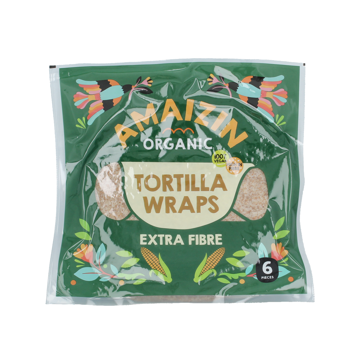 Amaizin Tortillawraps extra fibre bio 6.00 Stuks
