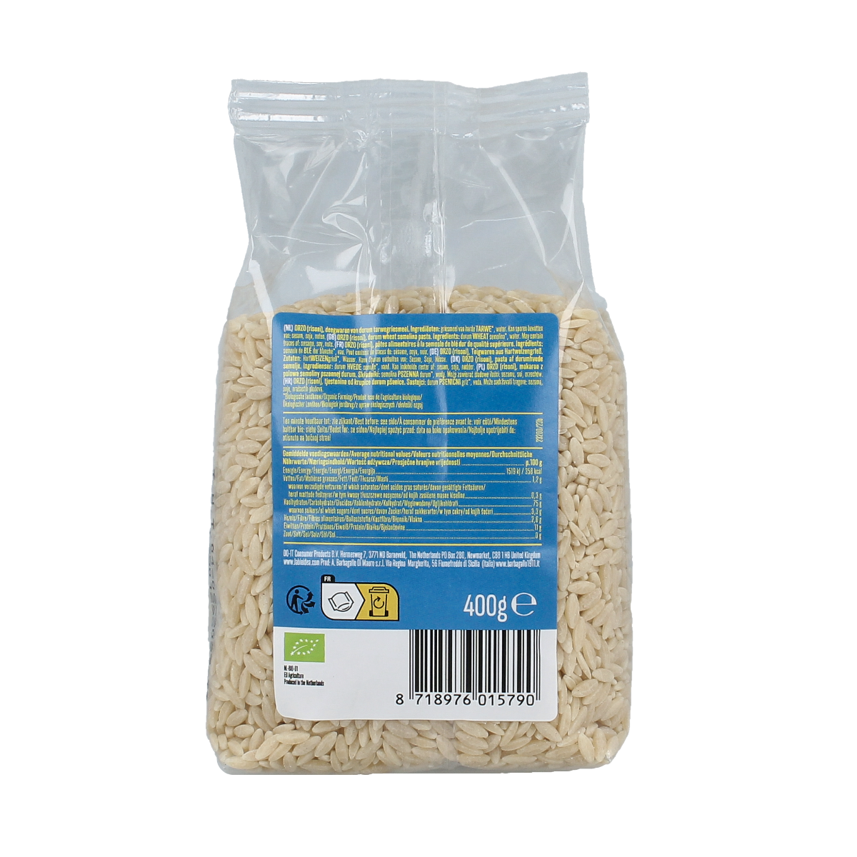 Bioidea Orzo risoni bio 400.00 Gram