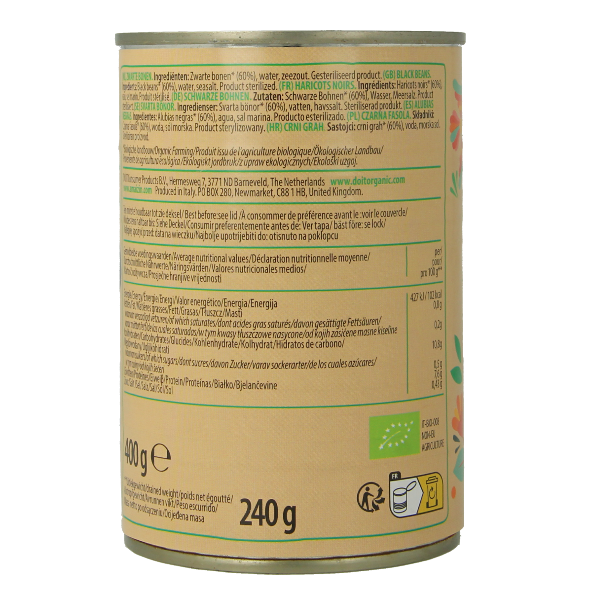 Amaizin Black beans bio 400.00 Gram