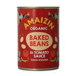 Amaizin Witte bonen in tomatensaus bio 400 Gram