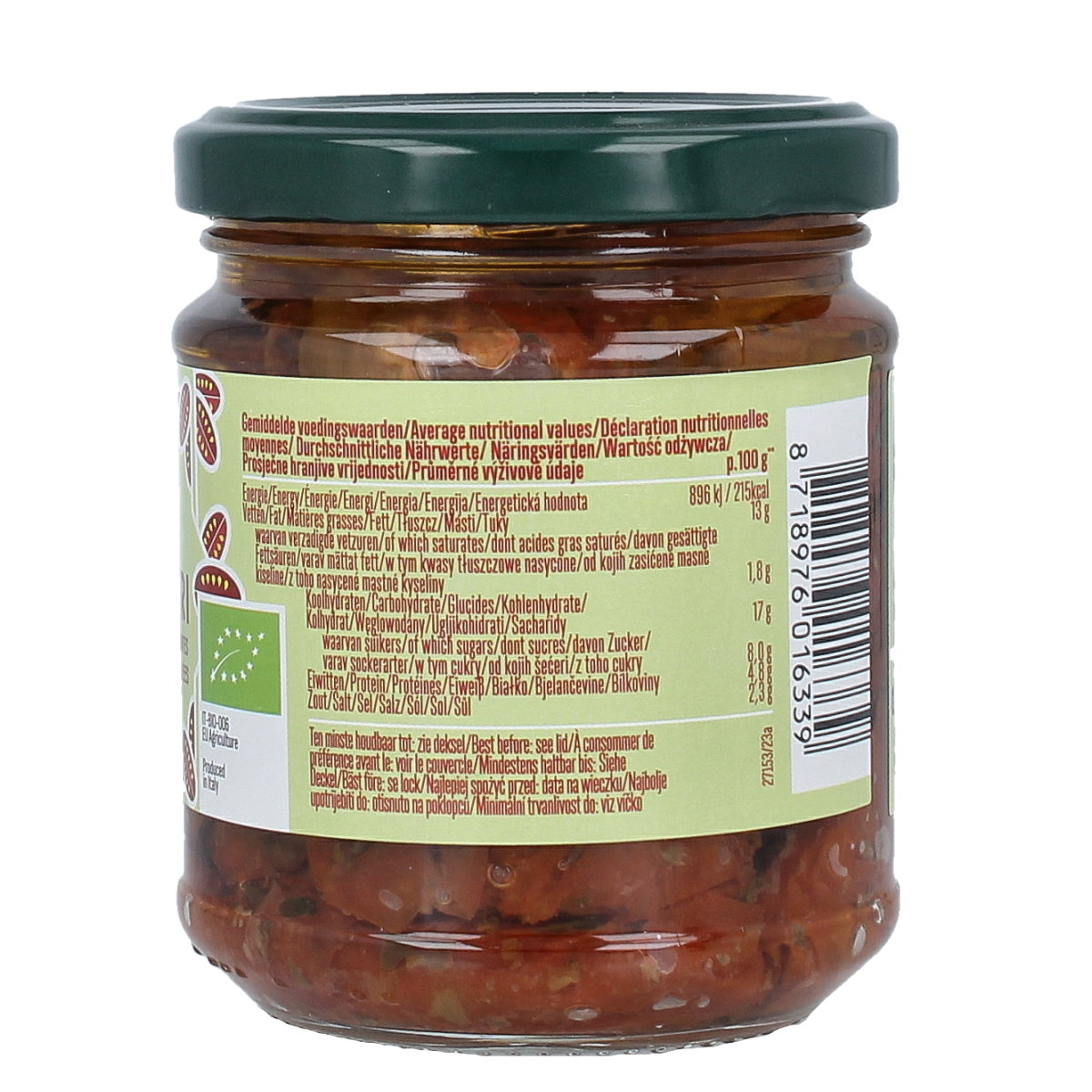 La Bio Idea Zongedroogde tomaten in olijfolie bio 190.00 Gram