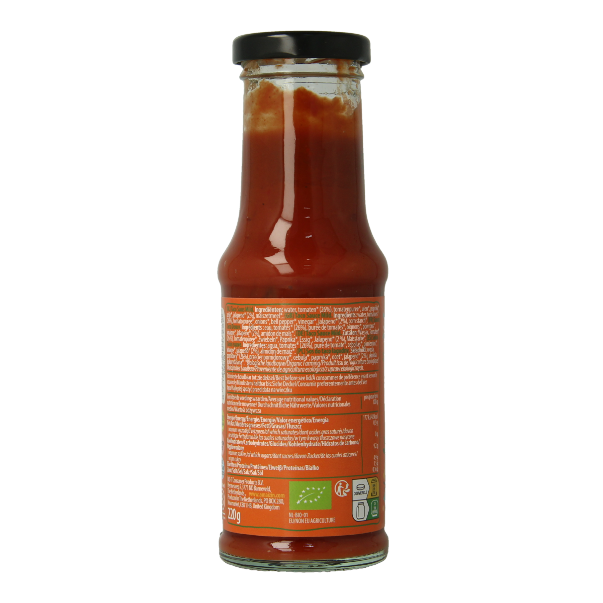 Amaizin Taco saus mild bio 220.00 Gram