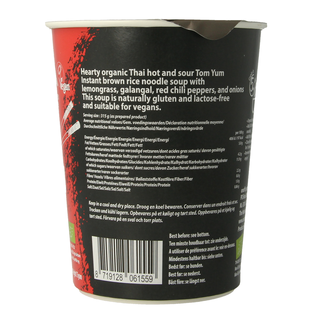 Onoff Instant noodlesoup tom yum bio 75.00 Gram