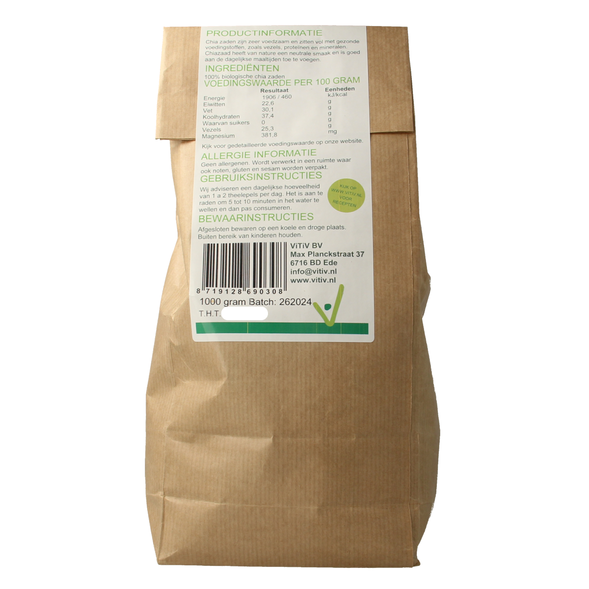 Vitiv Chiazaad bio 1.00 Kilogram