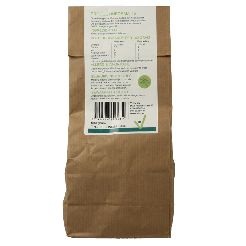 Vitiv Dadels medjoul bio 500 Gram