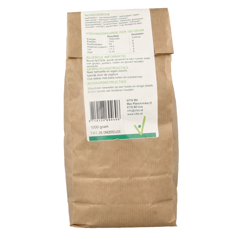 Vitiv Muesli spelt bio 1 Kilogram