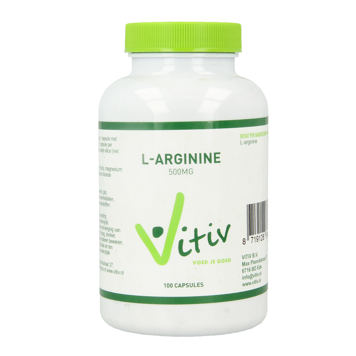 Vitiv L-Arginine 500mg 100.00 Capsules