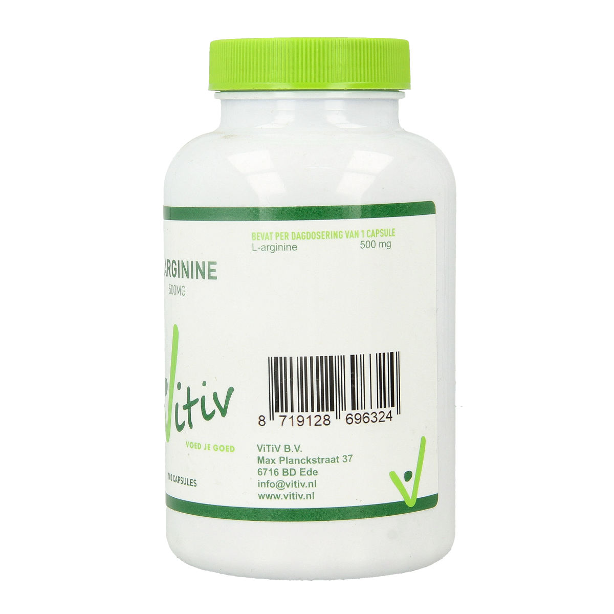 Vitiv L-Arginine 500mg 100.00 Capsules