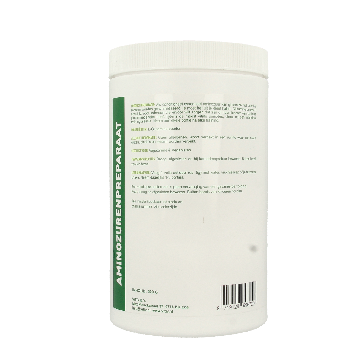 Vitiv L-Glutamine poeder 500.00 Gram