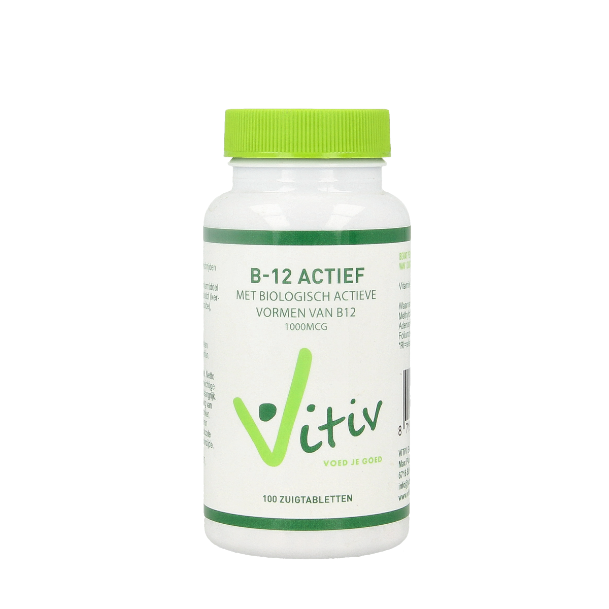 Vitiv Vitamine B12 actief 100.00 Zuigtabletten
