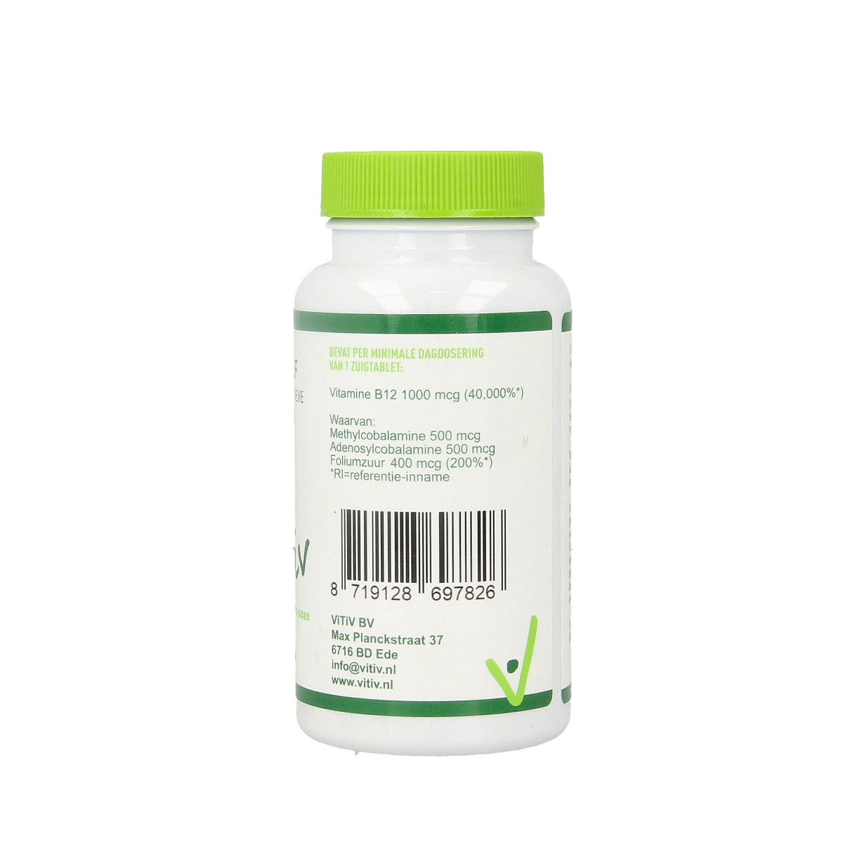 Vitiv Vitamine B12 actief 100.00 Zuigtabletten