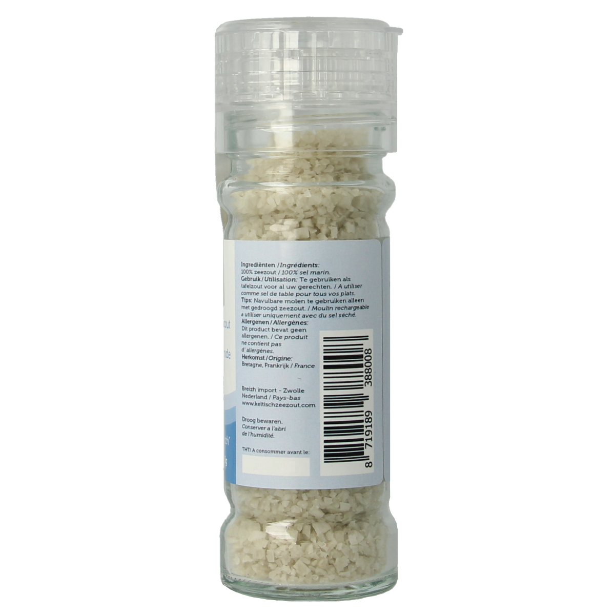 Breizh Import Grof keltisch zeezout gedroogd strooimolen 85.00 Gram