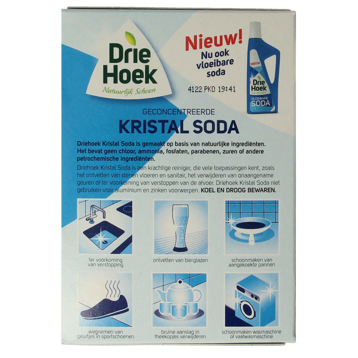 Driehoek Soda kristal 600.00 Gram